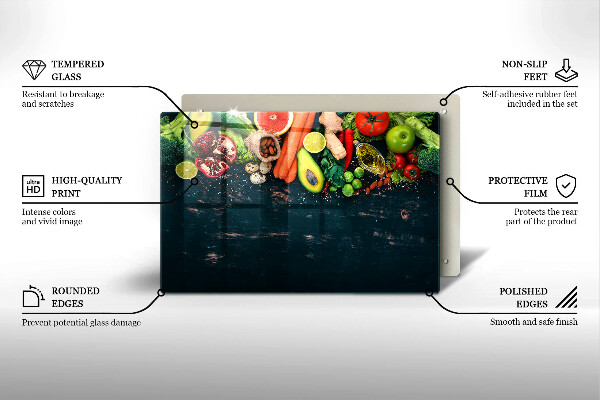 Cache plaque de cuisson Fruits et légumes