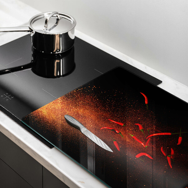 Cache plaque de cuisson Piments forts