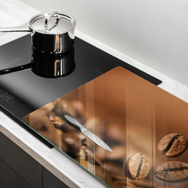 Cache plaque de cuisson Grains de café