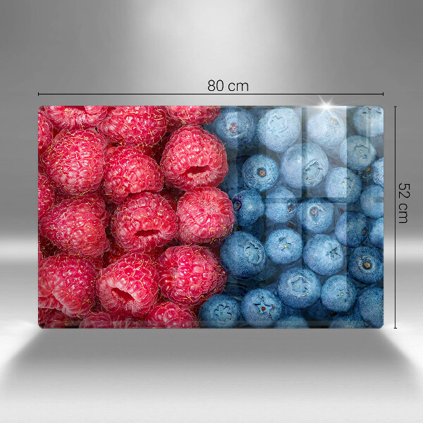 Protège plaque de cuisson Fruits de framboise et de myrtille