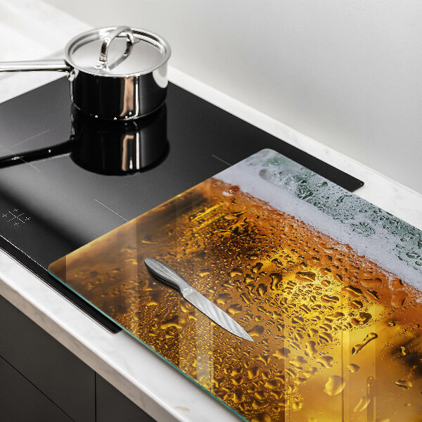 Protège plaque de cuisson Verre de bière mouillé