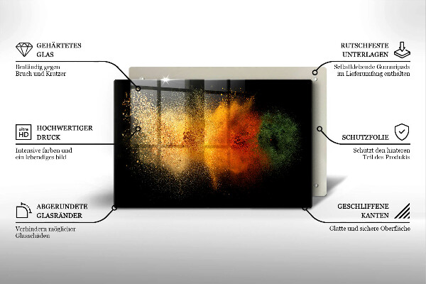 Protège plaque de cuisson Épices colorées