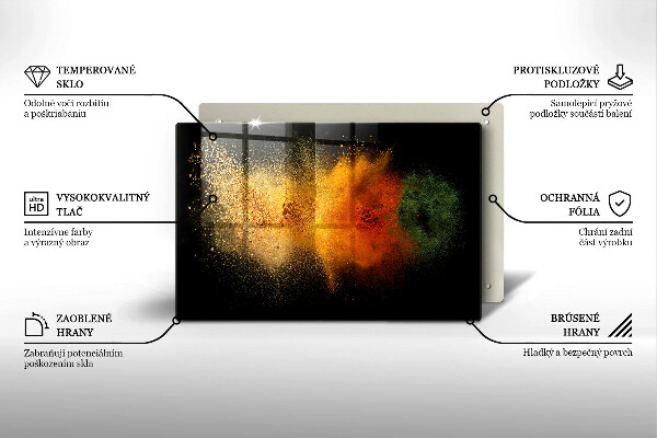 Protège plaque de cuisson Épices colorées