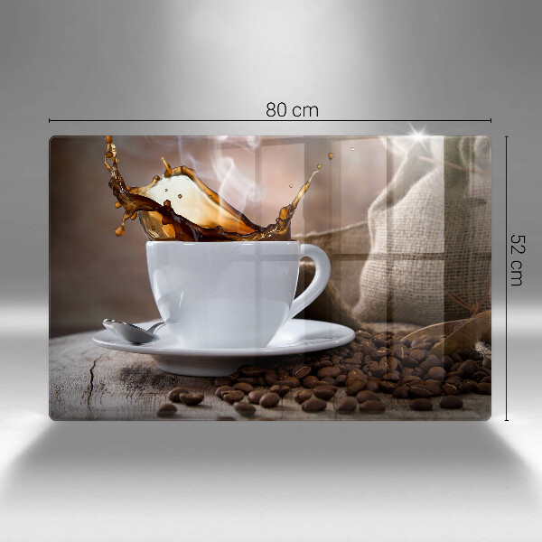 Protection plaque induction Tasse et grains de café