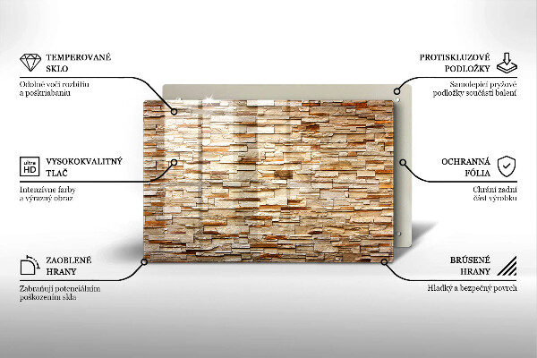Protection plaque induction Texture des pierres décoratives