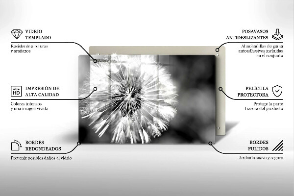 Protection plaque induction Un pissenlit délicat