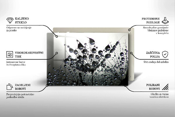 Protection plaque induction Pissenlits et rosée