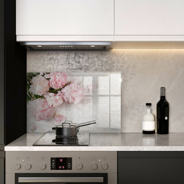 Protection plaque induction Fleurs de roses délicates