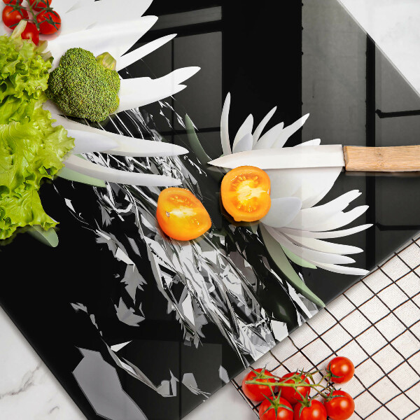 Protection plaque induction Lys blancs sur l'eau