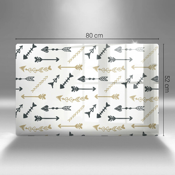 Protection plaque induction Modèle de flèches bohème