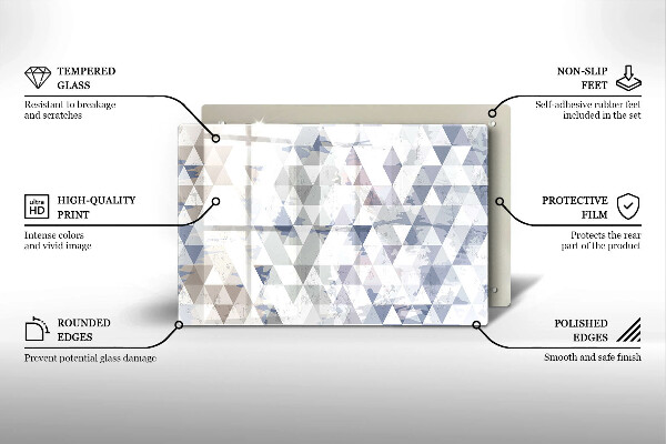 Protection plaque induction Modèle de triangles