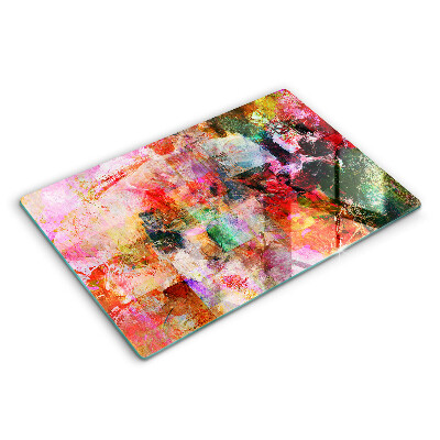 Protection plaque induction Peinture abstraite