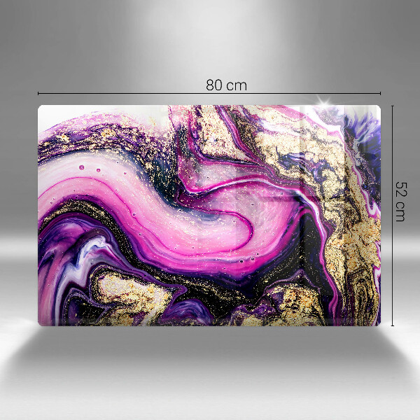 Protège plaque de cuisson Or de conception abstraite