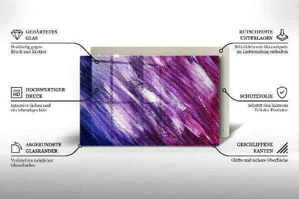 Cache plaque de cuisson Peinture abstraite