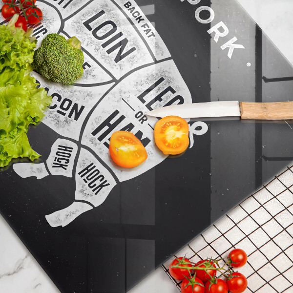 Cache plaque de cuisson Viande de porc porc