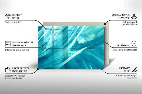 Cache plaque de cuisson Plumes délicates