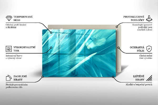 Cache plaque de cuisson Plumes délicates