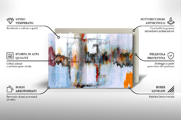 Protection plaque induction Peintures abstraites