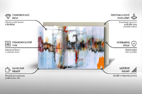 Protection plaque induction Peintures abstraites