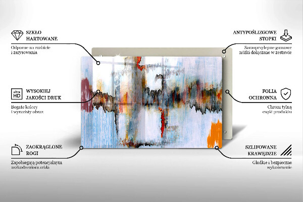 Protection plaque induction Peintures abstraites