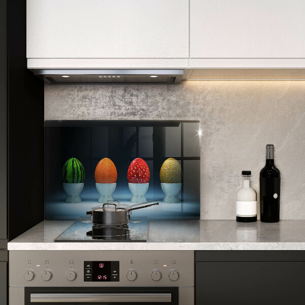 Protection plaque induction Oeufs de fruits abstraits