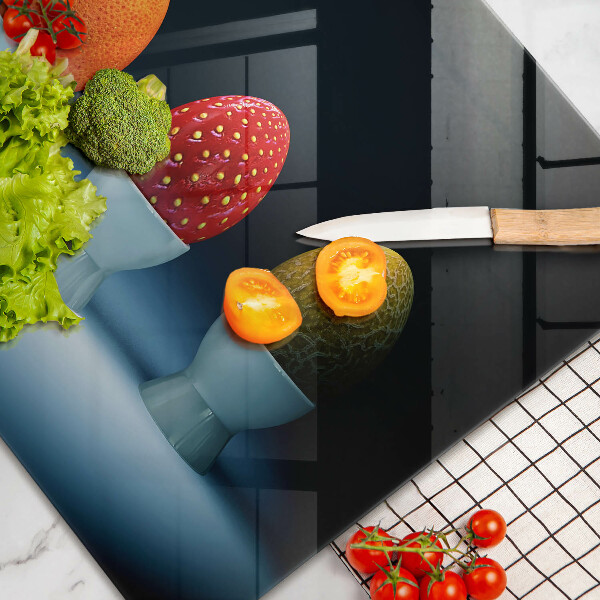 Protection plaque induction Oeufs de fruits abstraits