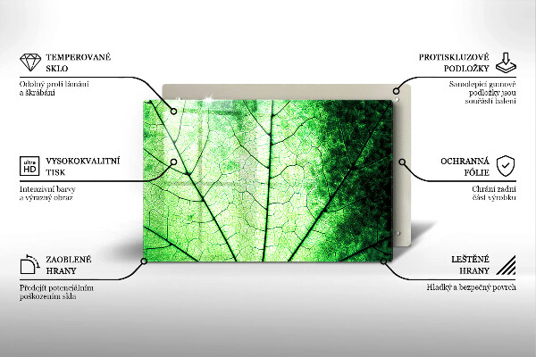 Protection plaque induction Feuille de veine décorative