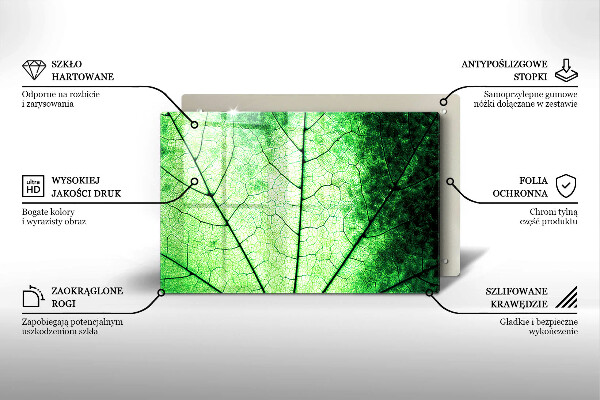 Protection plaque induction Feuille de veine décorative