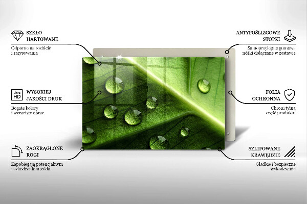 Protection plaque induction Nature rosée et feuille