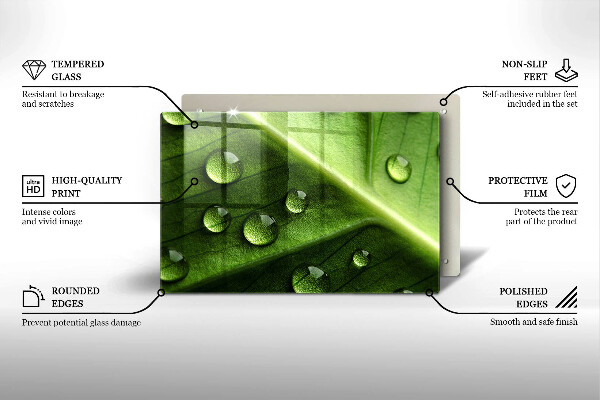 Protection plaque induction Nature rosée et feuille