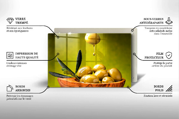 Protection plaque induction Olives savoureuses