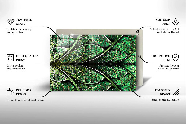 Protection plaque induction Structure des nervures des feuilles