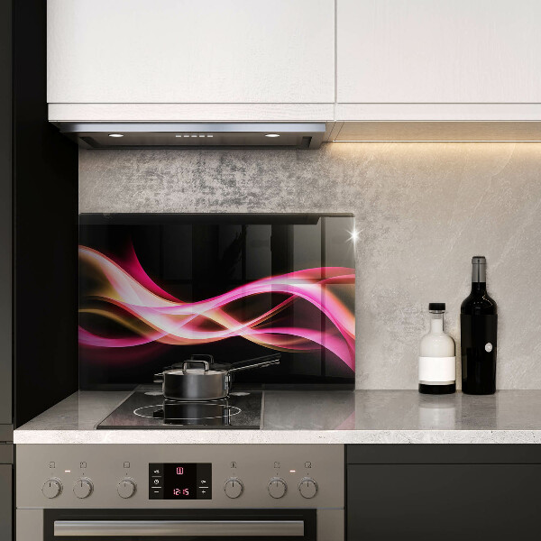 Protection plaque induction Fumée de néon abstraite