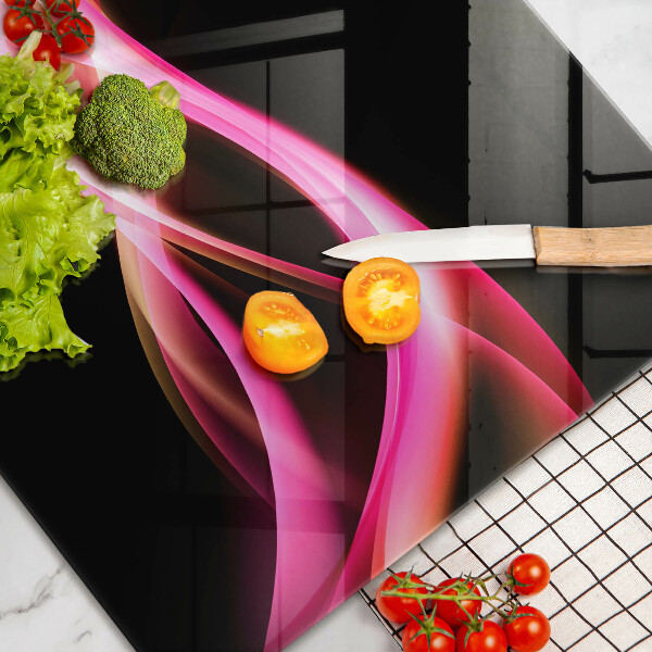 Protection plaque induction Fumée de néon abstraite