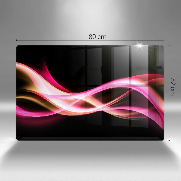 Protection plaque induction Fumée de néon abstraite