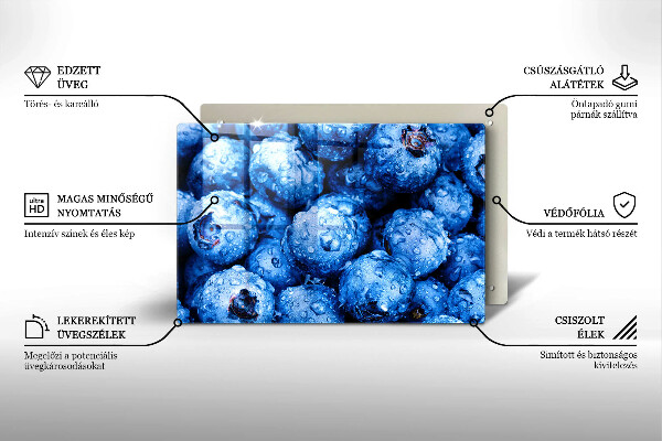 Protection plaque induction Myrtilles juteuses