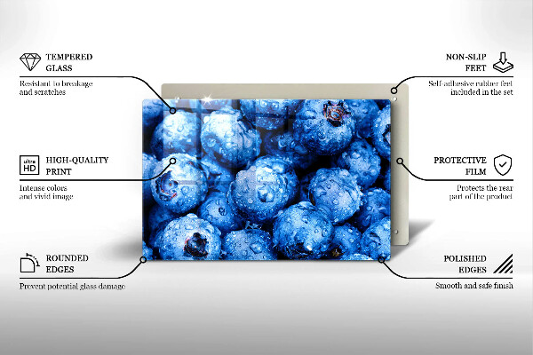 Protection plaque induction Myrtilles juteuses