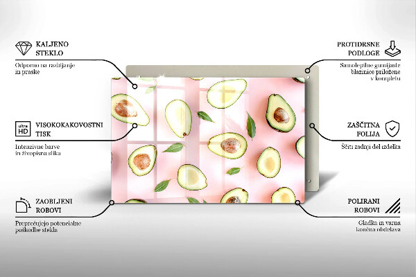 Cache plaque de cuisson Modèle d'avocat
