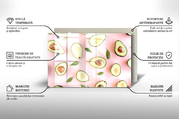 Cache plaque de cuisson Modèle d'avocat