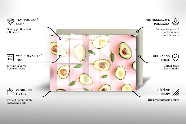 Cache plaque de cuisson Modèle d'avocat
