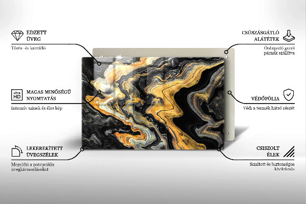 Cache plaque de cuisson Structure abstraite