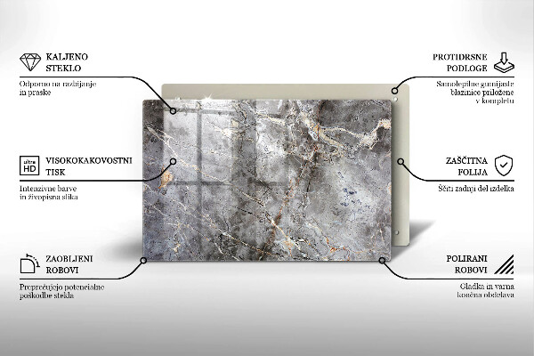 Cache plaque de cuisson Texture de pierre