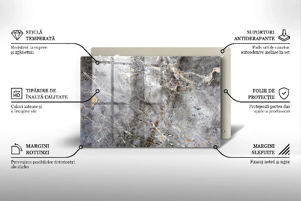 Cache plaque de cuisson Texture de pierre