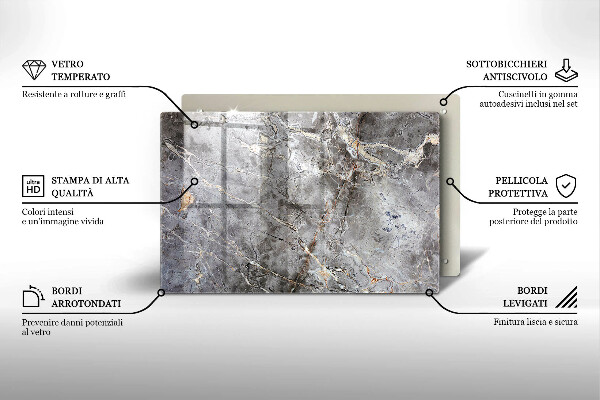 Cache plaque de cuisson Texture de pierre