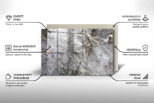 Cache plaque de cuisson Texture de pierre