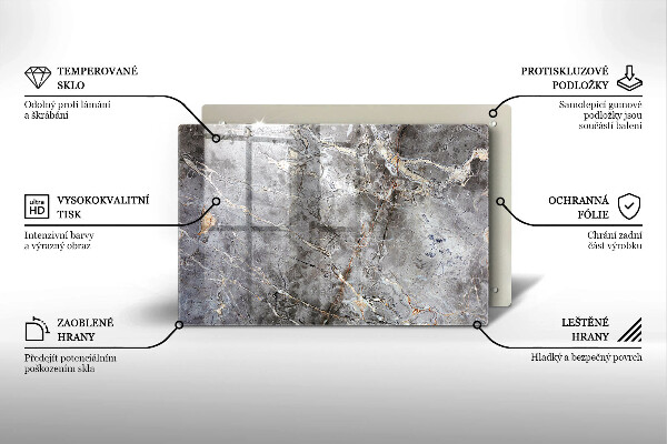 Cache plaque de cuisson Texture de pierre