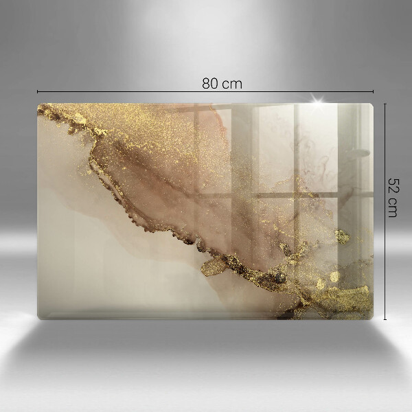 Cache plaque de cuisson Abstraction de l'or