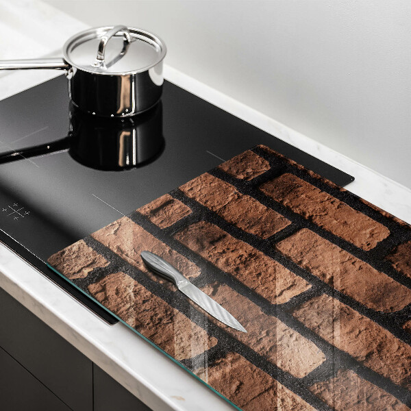 Cache plaque de cuisson Mur de briques