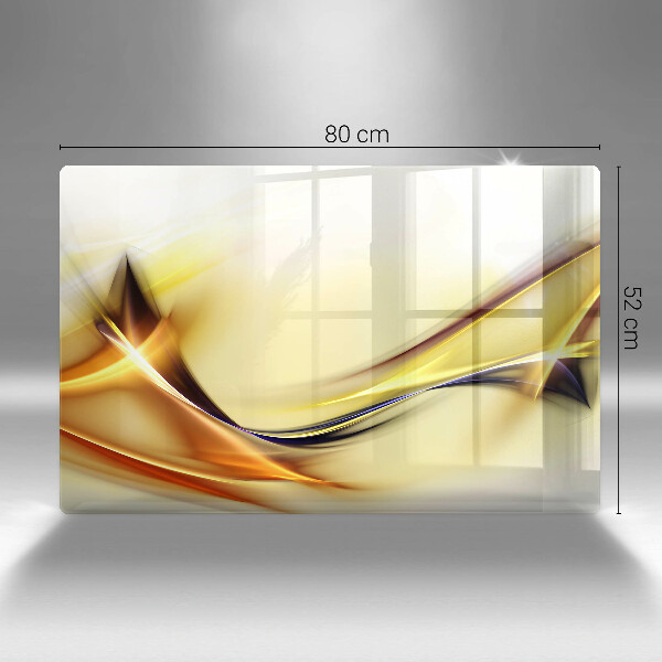 Protection plaque induction Lignes de lumière abstraites