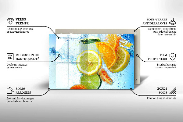 Protection plaque induction Eau d'agrumes juteuse